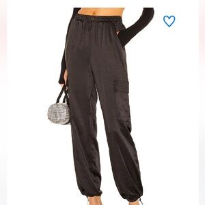 superdown Black Cargo Pants